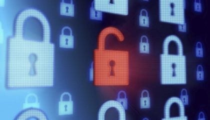 Security Locks with One Unlocked_Medium__Comp